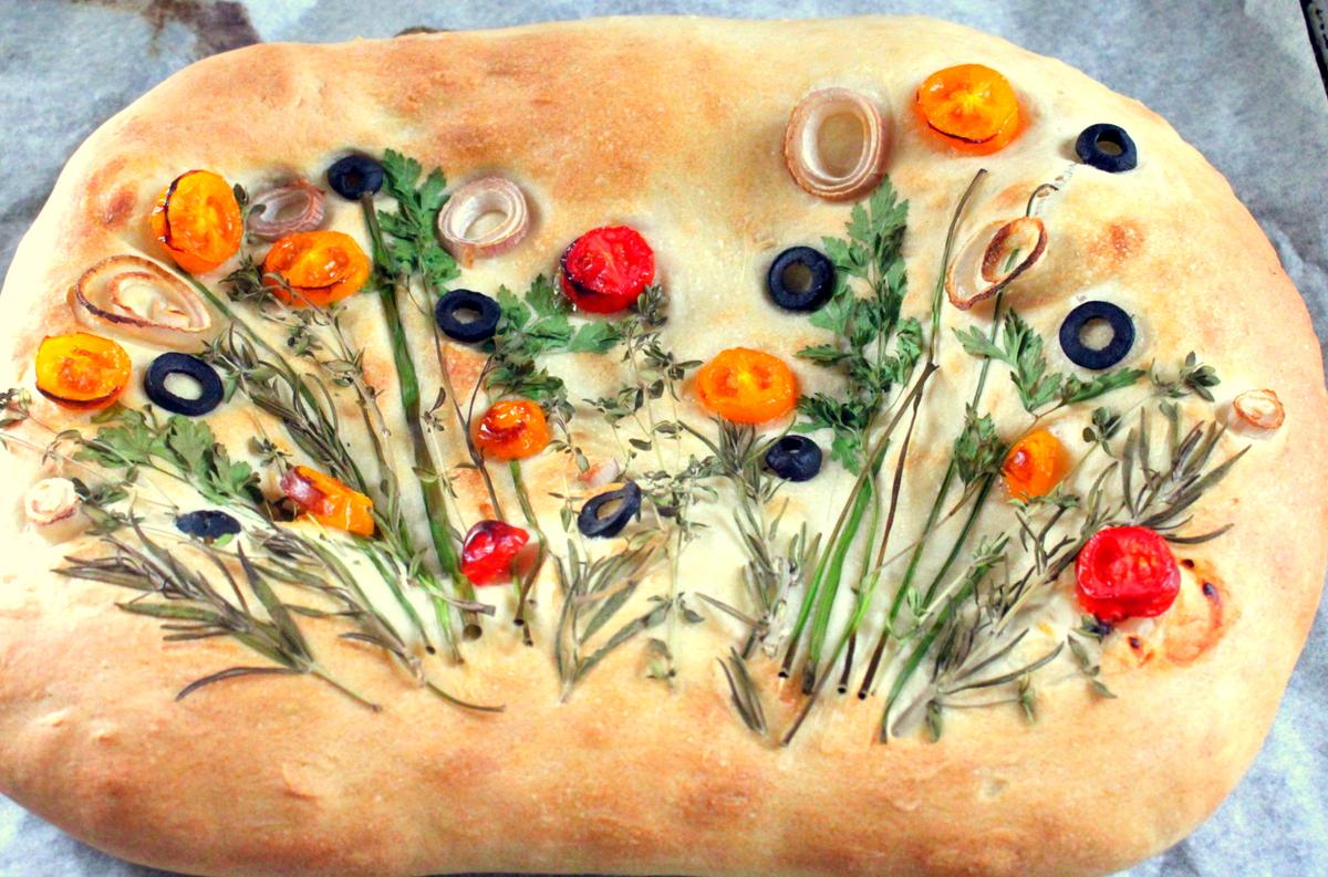 Rezeptbild: Kraeutergarten Focaccia