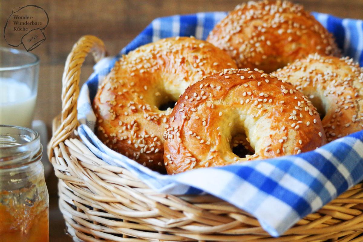 Rezeptbild: Sesam-Bagels