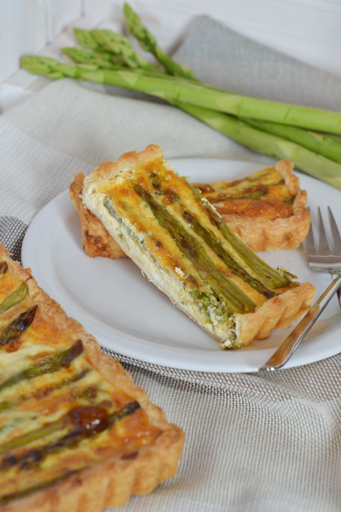 Rezeptbild: Spargel-Frischkäse-Tarte