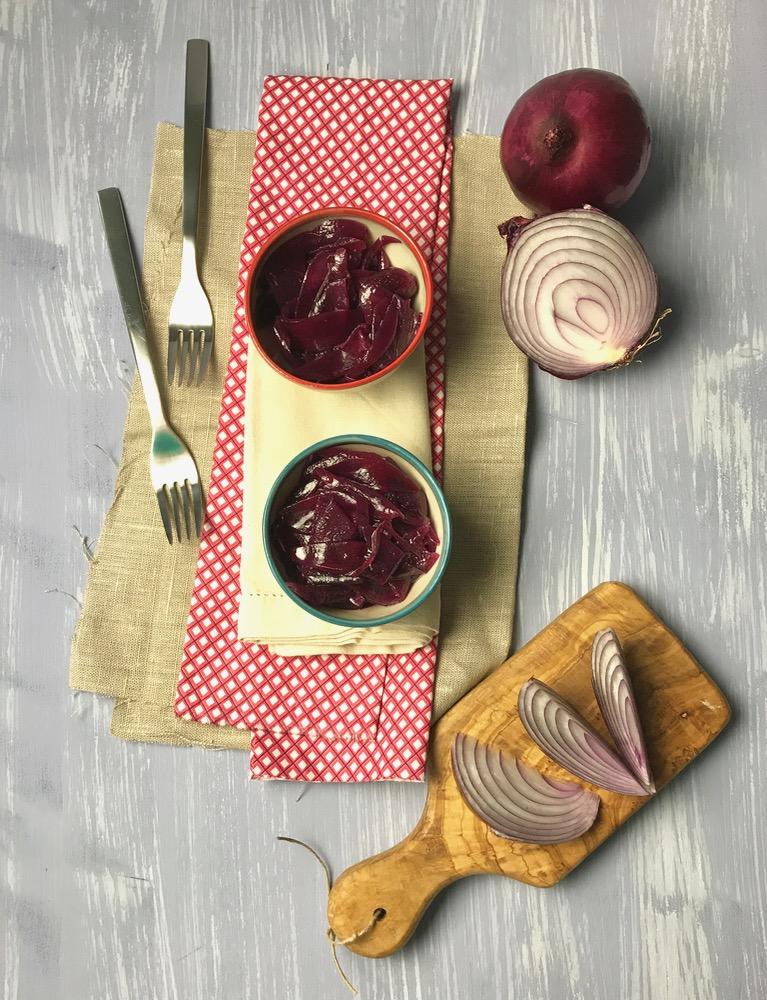 Rezeptbild: Karamellisierte rote Zwiebeln