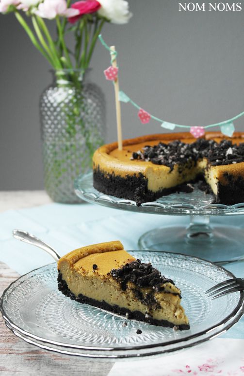 Rezeptbild: Veganer Cheesecake mit Oreo-Boden