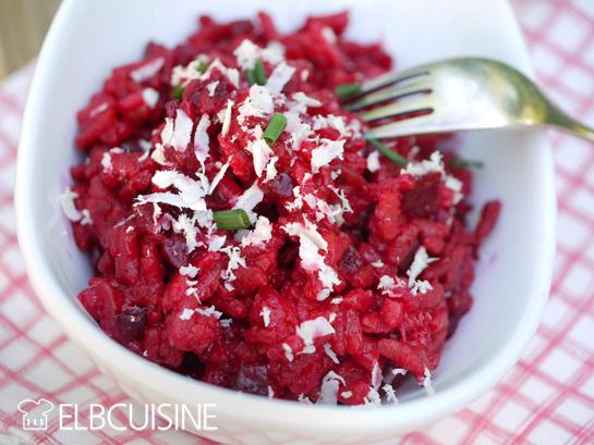 Rezeptbild: 5-Minuten-Rote Beete-Risotto aus dem Schnellkochtopf