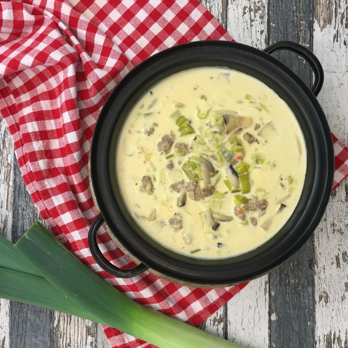 Rezeptbild: Käse-Lauch-Suppe
