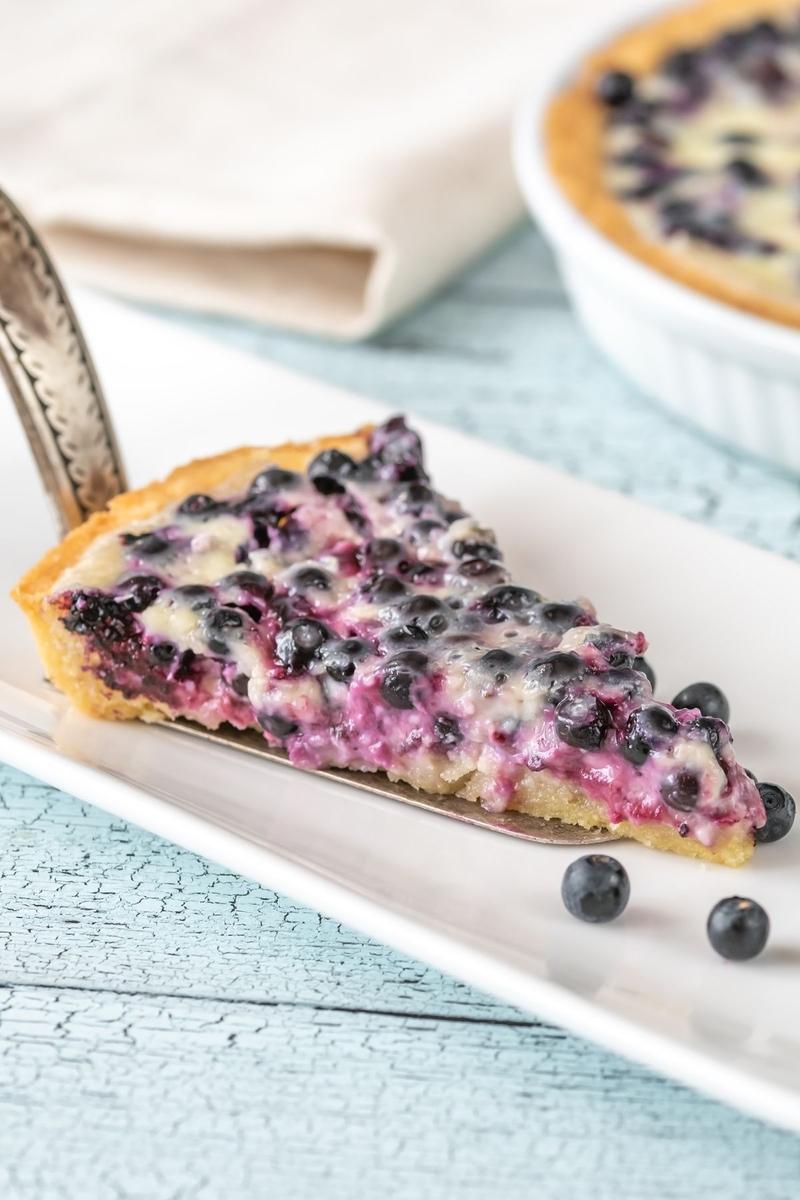 Rezeptbild: Finnische Blaubeer Tarte mit Vanillecreme