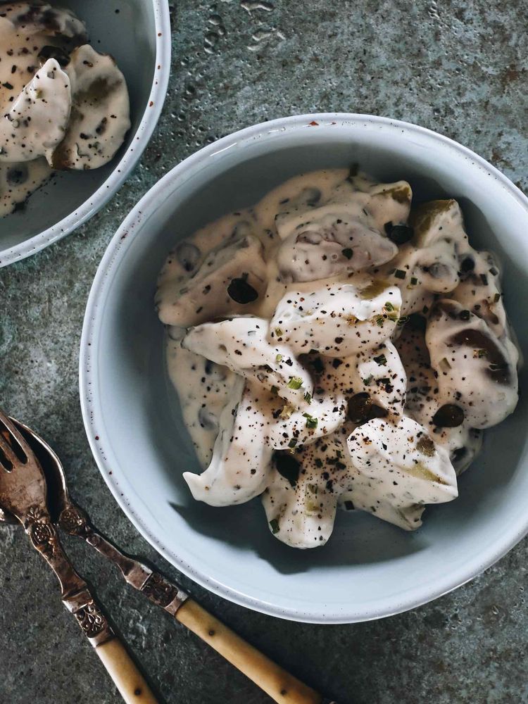 Rezeptbild: SCHNELLER KARTOFFELSALAT AUS NEUEN KARTOFFELN & KAPERN