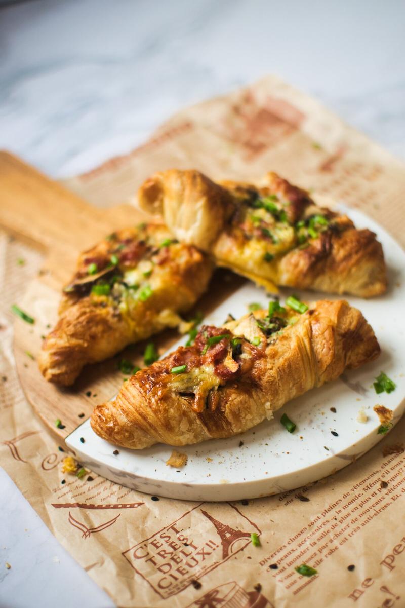 Rezeptbild: Croissant-Schiffchen aus dem Airfryer