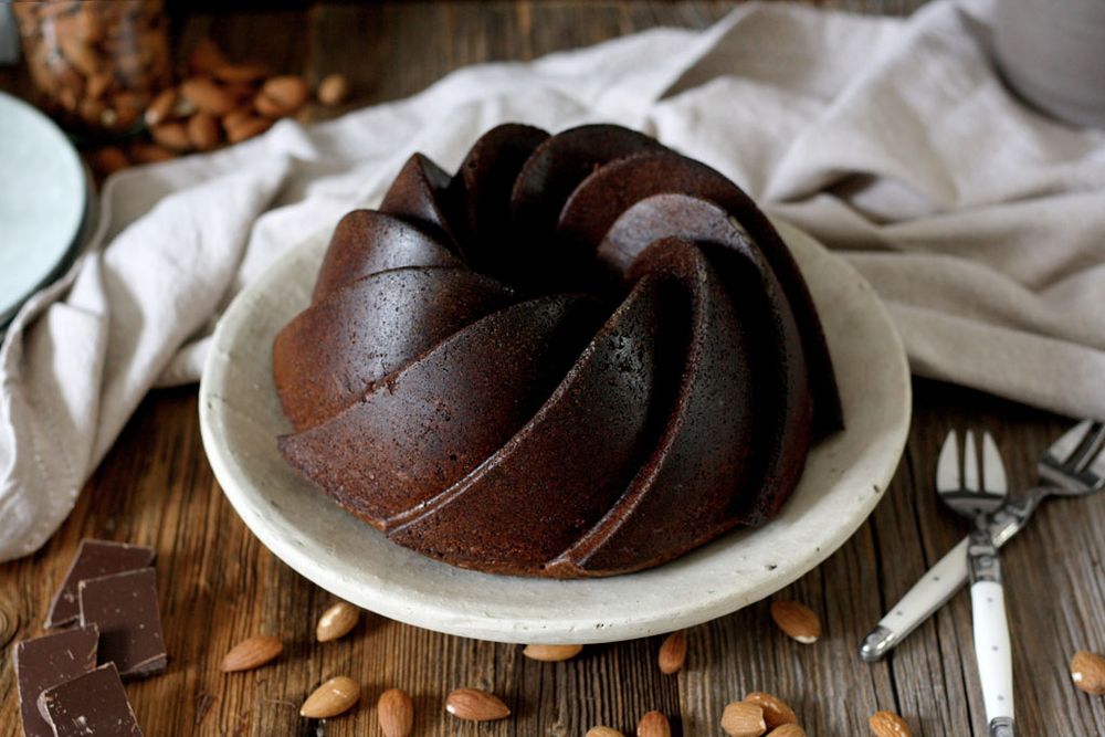 Rezeptbild: Glutenfreier Schoko-Nuss-Gugelhupf