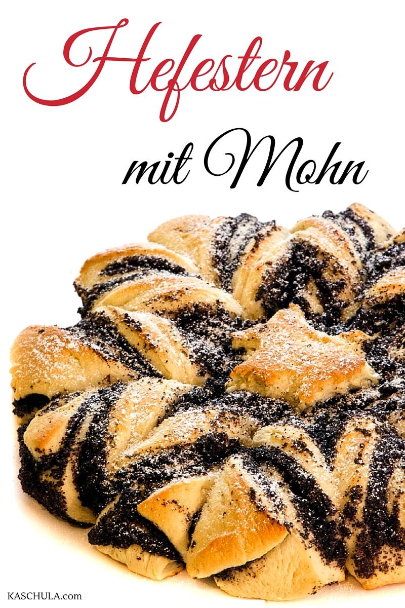 Rezeptbild: Hefestern mit Mohn