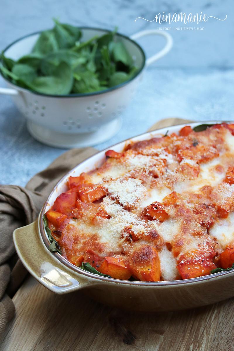 Rezeptbild: Kürbis-Spinat-Parmigiana
