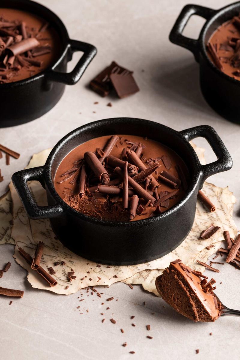 Rezeptbild: Mousse au Chocolat ohne Ei (nur zwei Zutaten)