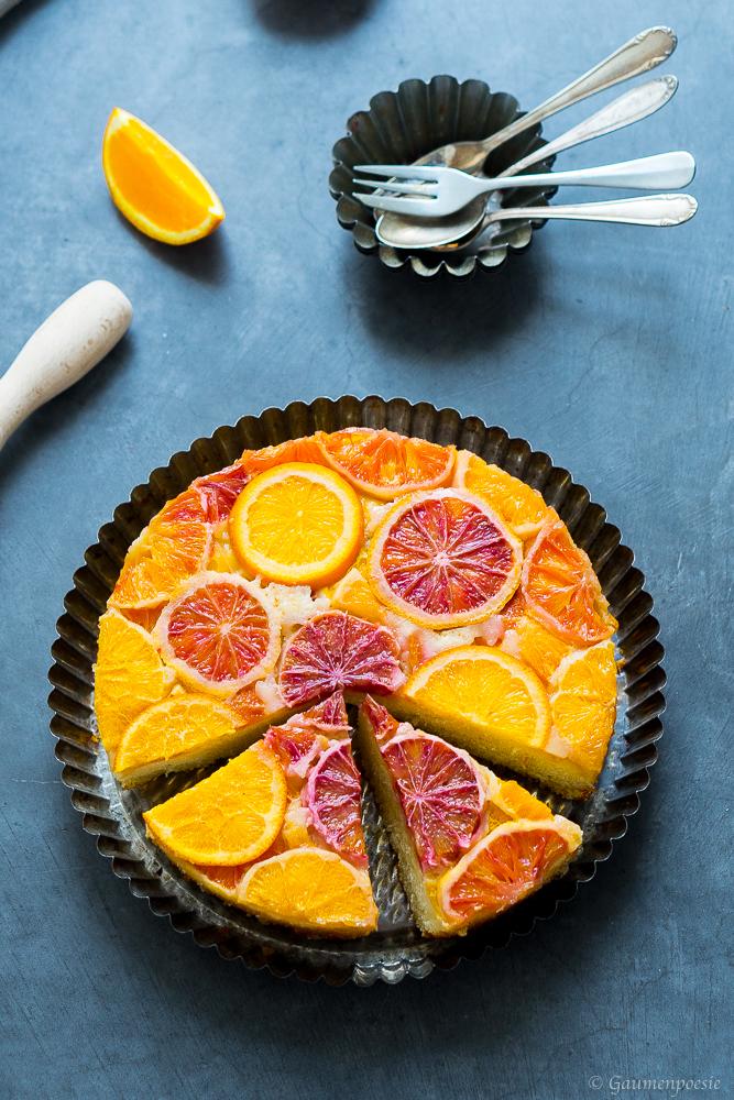 Rezeptbild: Upside-Down Cake mit Zitrusfrüchten
