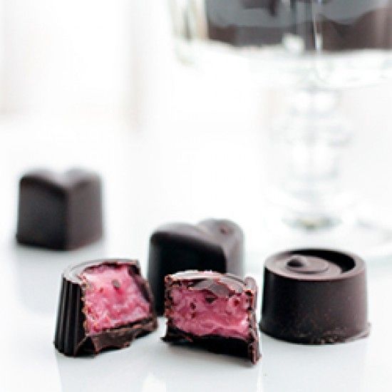 Rezeptbild: Himbeerpralinen