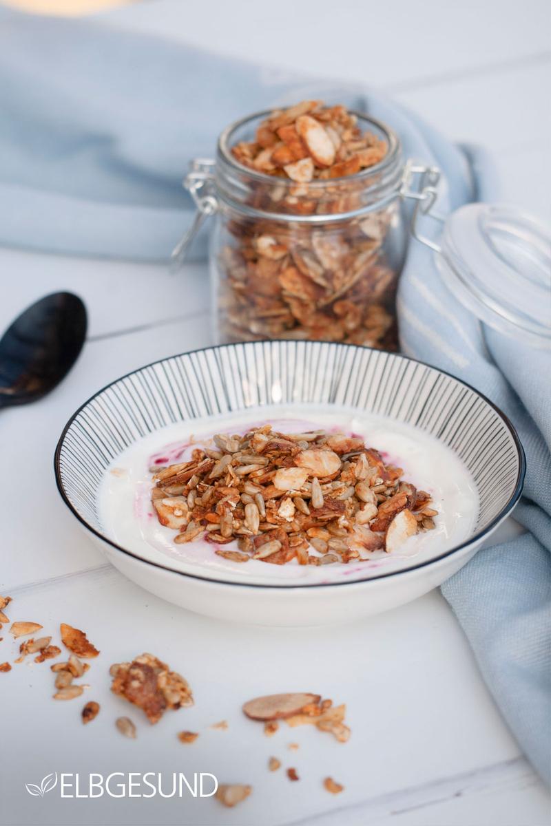 Rezeptbild: Bananen-Granola ohne Zucker und sehr lecker!
