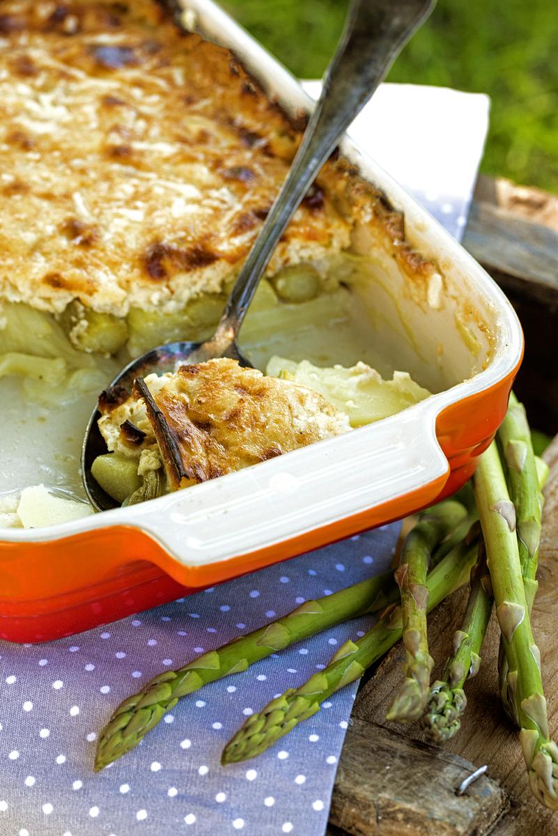 Rezeptbild: Spargel-Kartoffel Gratin