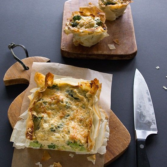 Rezeptbild: Broccoli-Sellerie-Tarte mit Comté
