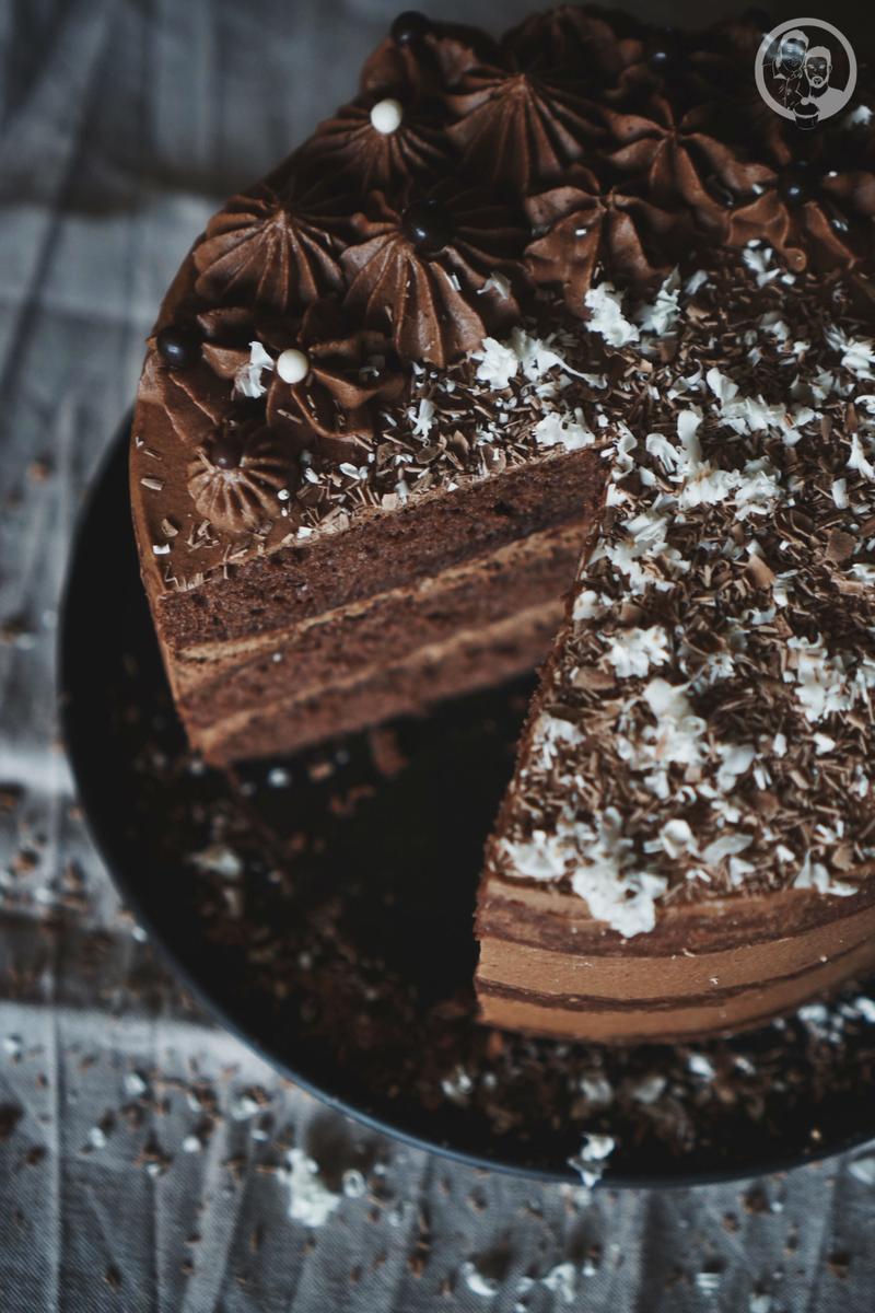 Rezeptbild: Schoko-Sahnetorte