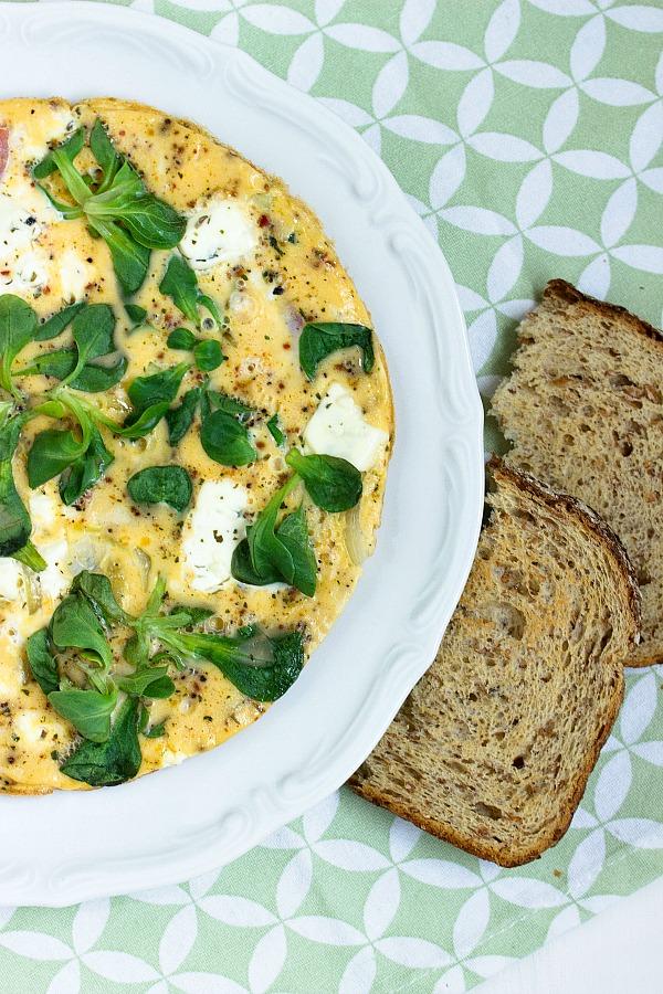 Rezeptbild: Omelett mediterran mit Zucchini und Feta