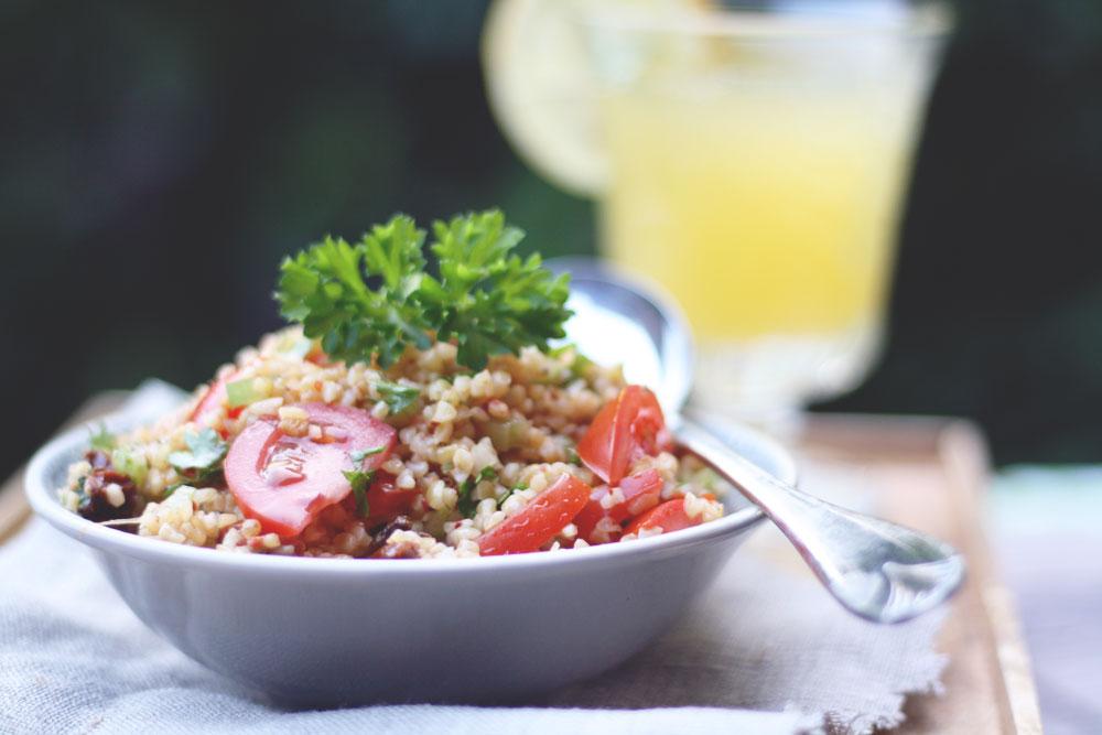 Rezeptbild: Bulgursalat mit getrockneten Tomaten