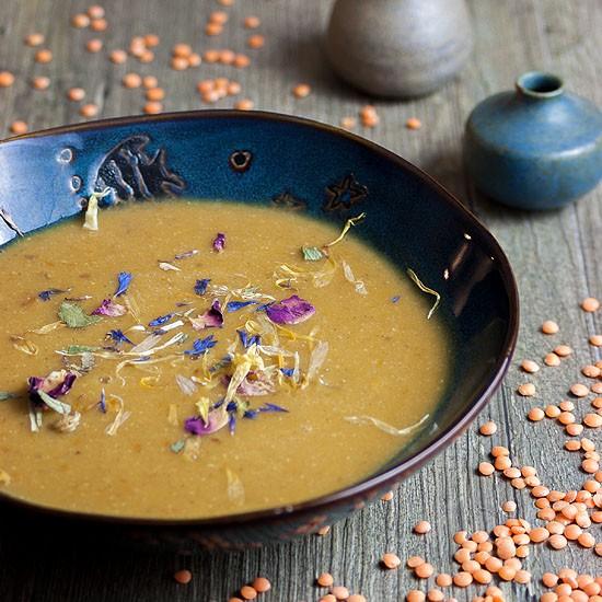 Rezeptbild: Rote-Linsen-Suppe mit getrockneten Tomaten
