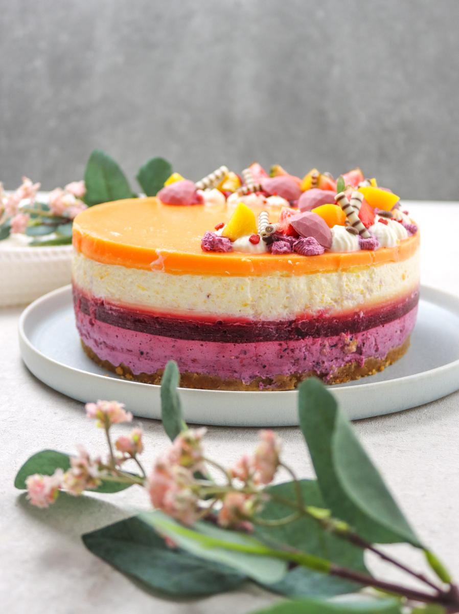Rezeptbild: Pfirsich-Melba-Torte
