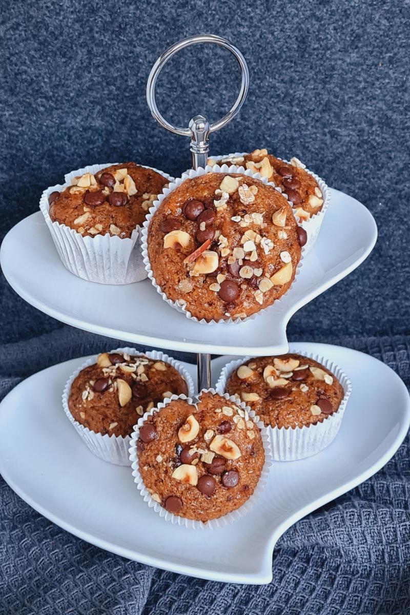 Rezeptbild: Vegane Bananen Schoko Muffins