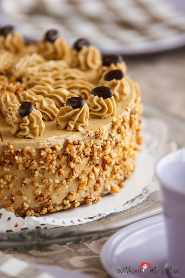 Rezeptbild: Vollkorn-Espresso-Dinkeltorte mit Buttercreme