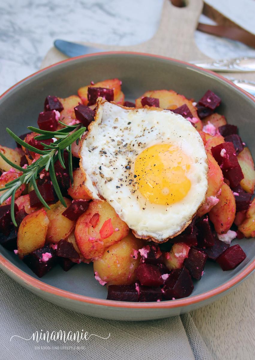 Rezeptbild: Rote-Beete-Kartoffel-Gröstl