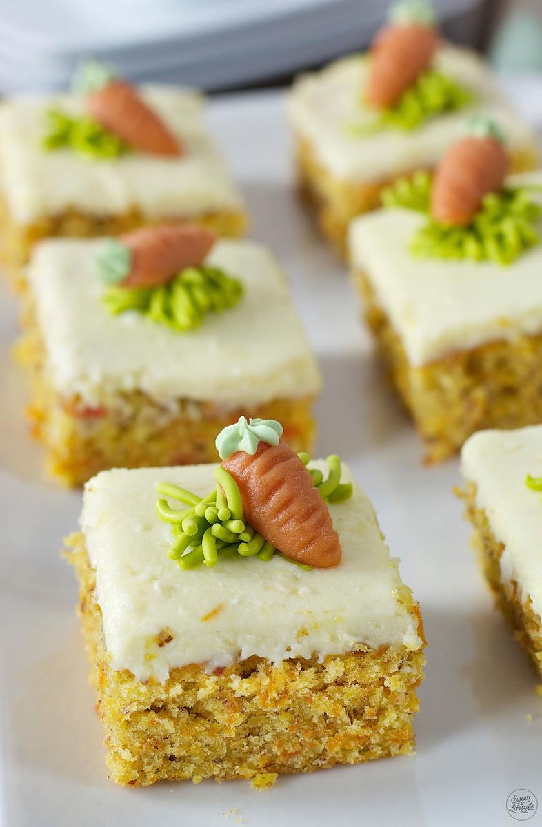 Rezeptbild: Karottenkuchen mit Frischkäsefrosting