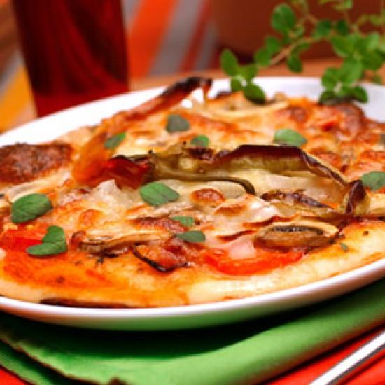 Rezeptbild: Pizza Speck e Funghi