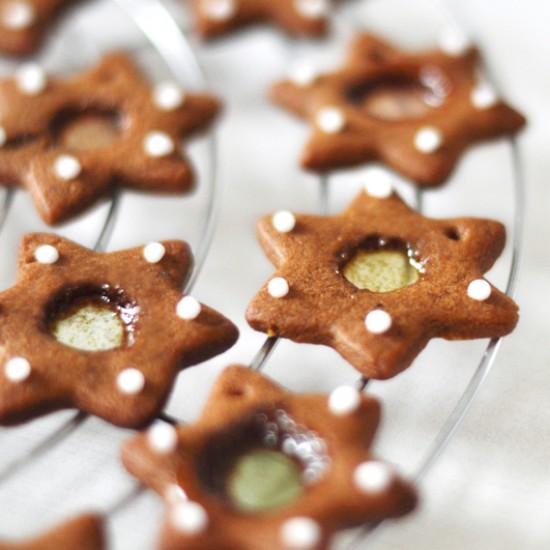 Rezeptbild: Buntglas-Plätzchen [Pepparkakor]