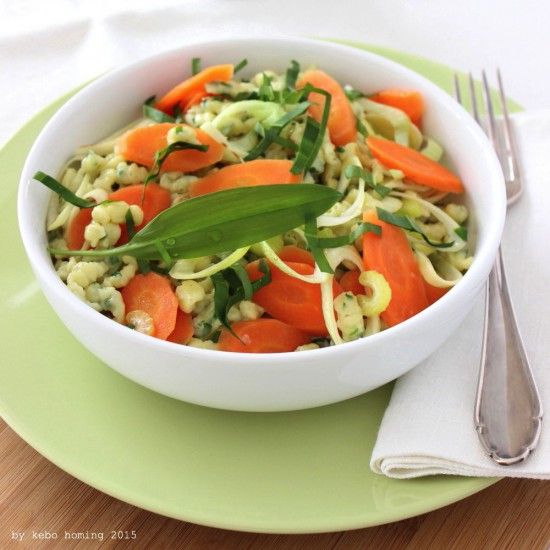 Rezeptbild: Hausgemachte Bärlauchtopfenspätzle