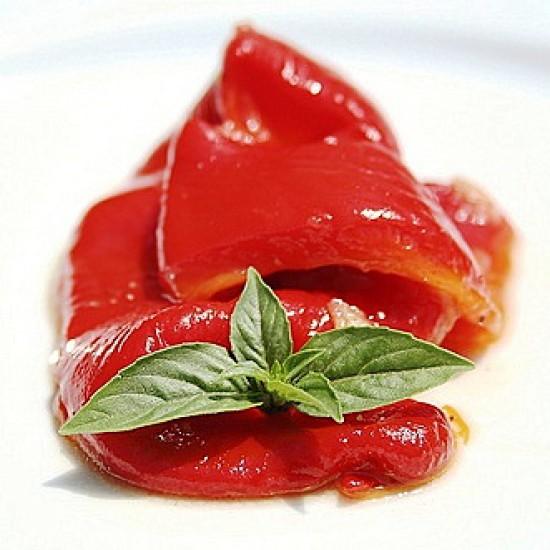 Rezeptbild: Psites Piperies - Marinierte Paprika