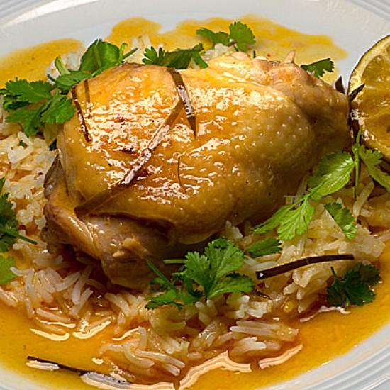 Rezeptbild: Hähnchencurry mit Limetten