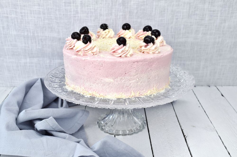 Rezeptbild: Amarena Pistazien Torte