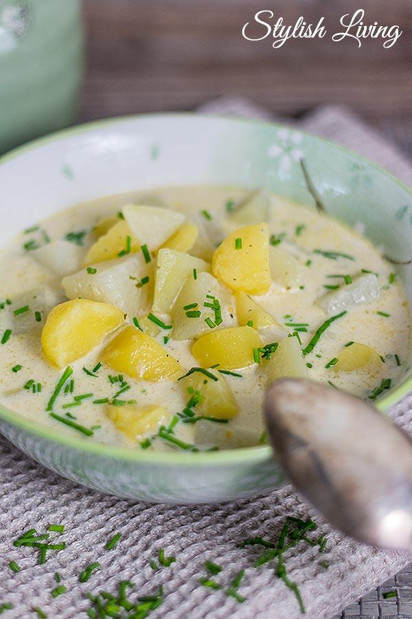 Rezeptbild: Kohlrabi-Kartoffel-Suppe