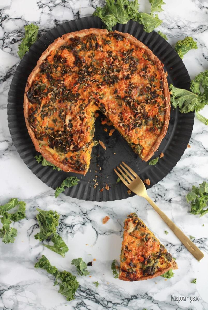 Rezeptbild: Butternut-Grünkohl-Quiche