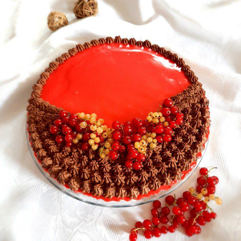 Rezeptbild: Johannisbeer-Panna Cotto Tarte