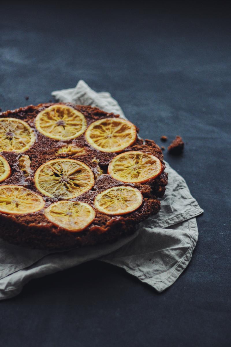 Rezeptbild: Orangen-Schokolade Upside-Down-Cake
