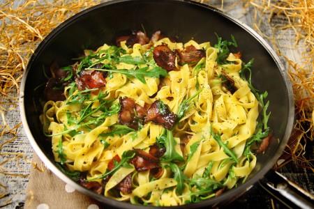 Rezeptbild: Pasta mit knusprigem Bacon