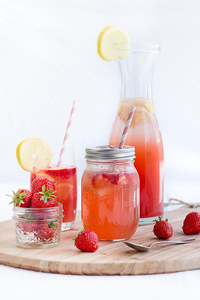 Rezeptbild: Erdbeer-Melonen-Limonade