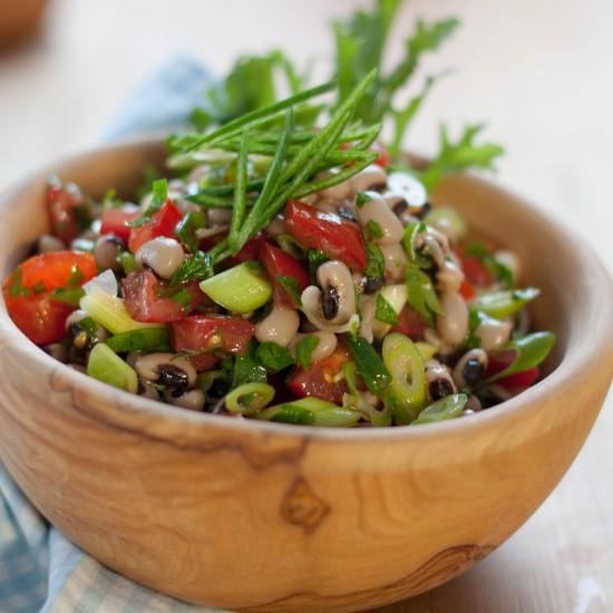 Rezeptbild: Salat aus Schwarzaugenbohnen