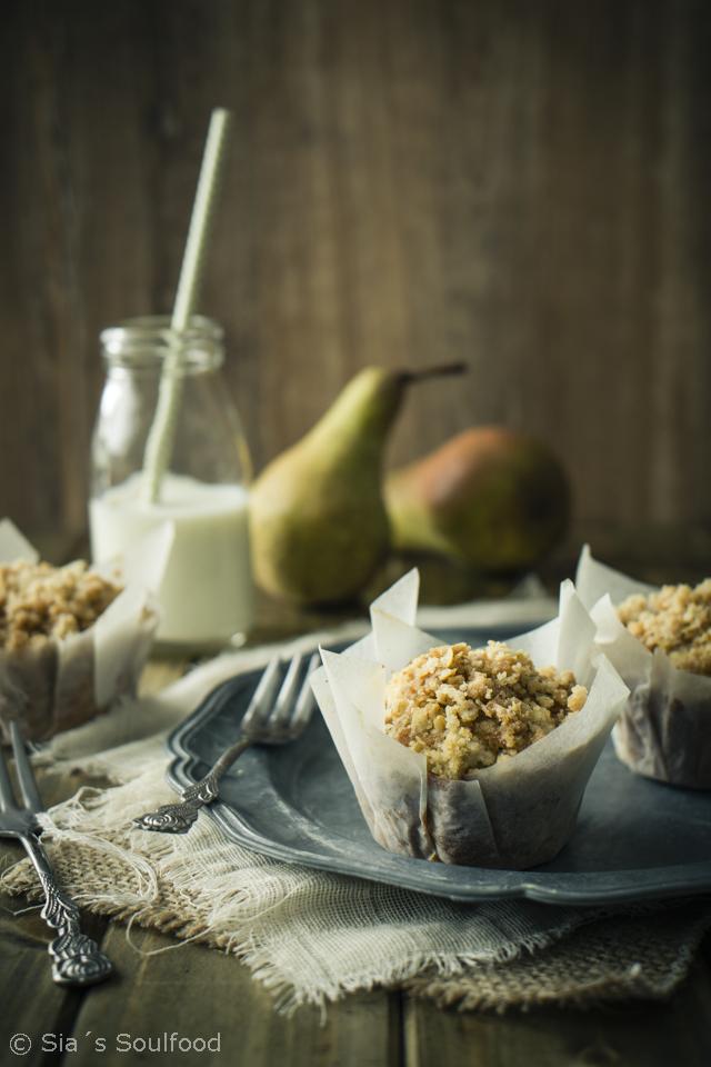 Rezeptbild: Birnen-Streusel-Muffins 