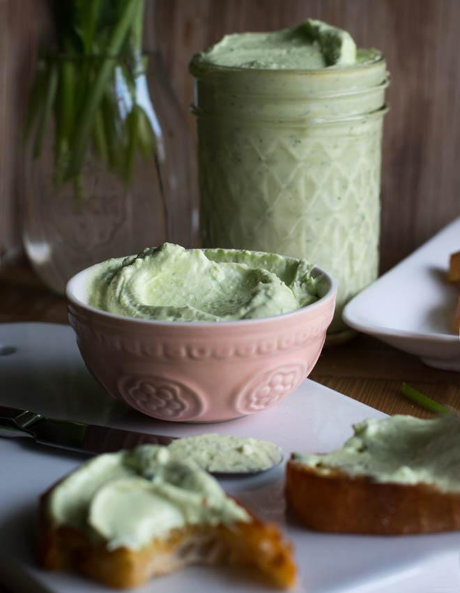 Rezeptbild: Bärlauch Schafskäse Dip 