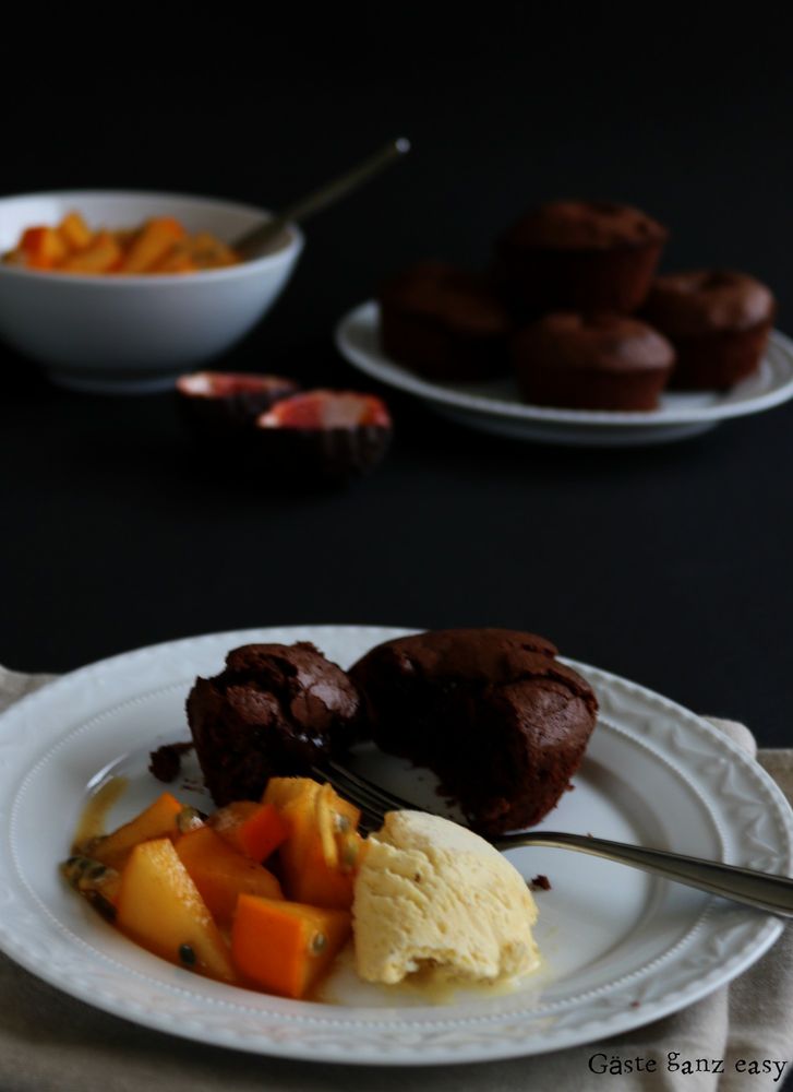 Rezeptbild: Schokoküchlein mit flüssigem Kern