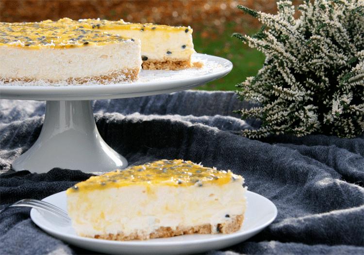 Rezeptbild: Maracuja Kokos Cheesecake