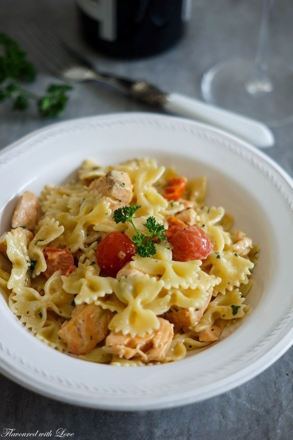 Rezeptbild: Farfalle mit Vodka und Lachs