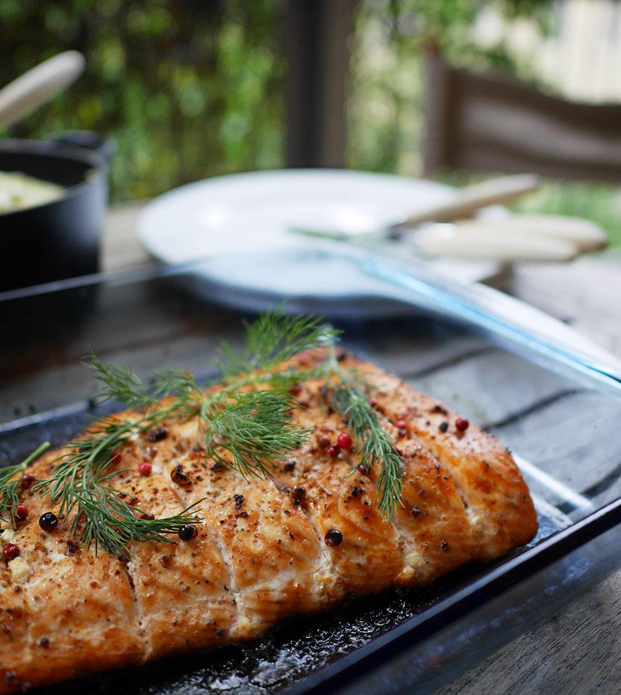 Rezeptbild: Lachsfilet aus dem Ofen 