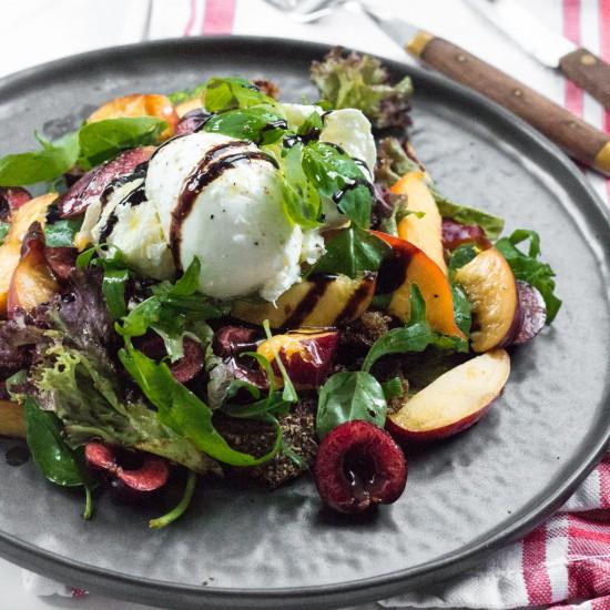 Rezeptbild: Steinobst Caprese
