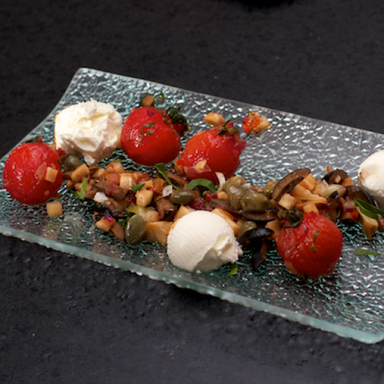 Rezeptbild: Joghurt, Tomaten und Oliven