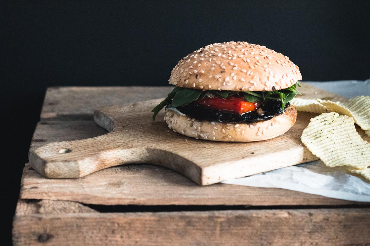 Rezeptbild: Vegetarischer Portobello Burger